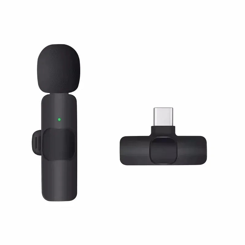 Lavalier Microphone Audio Video Recording Mini Replaceable Windproof Fleece Microphone for vlog YouTube Shooting Wireless Mic
