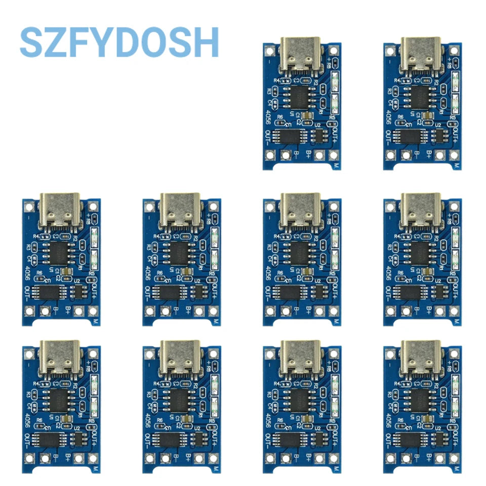 Micro Type-c USB 5V 1A TP4056 Lithium Battery Charger Module Charging Board With Protection Dual Functions Current Protection
