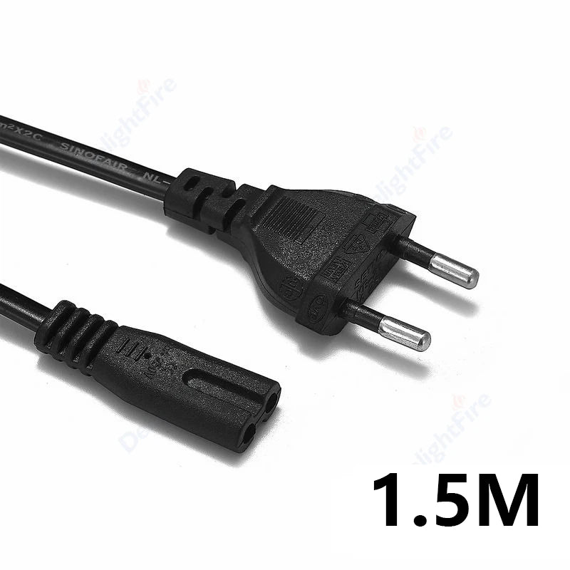 0.3-10m EU Extension Cord C7 Power Cable Figure 8 Euro Plug AC Cable For Samsung LG Sony TV Samsung Monitor Power Supply PS2 3