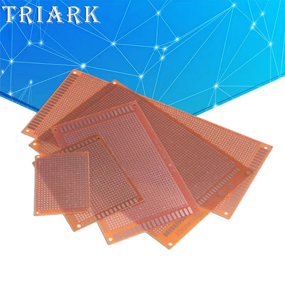 Single Side PCB 5X7 7X9 9X15 10X22 12X18 13X25 18X30mm Universal Board Experimental Bakelite Copper Plate Circuirt Board