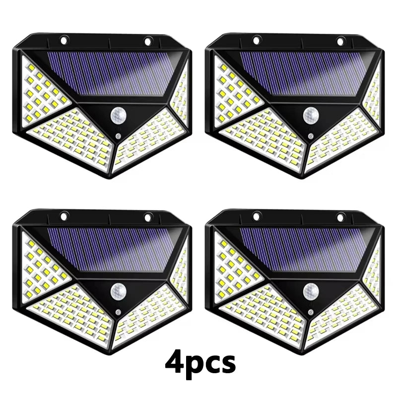 1/2/4Pcs Intelligent Light Controlled LED Solar Lights Waterproof Human Body Sensing Street Light for Outdoor Garden Lighting