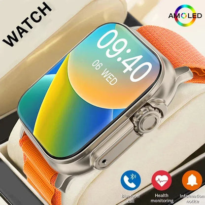LAXASFIT Smartwatch Bluetooth Talk Smartwatch Message Alert Heart Rate Monitor Sports Watch for Android IOS Men Women