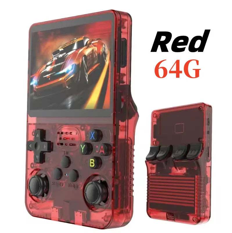 Retro Handheld R36S Video Game Console Linux System 3.5 Inch IPS Screen  Portable Pocket Video Player 64GB 128GB
