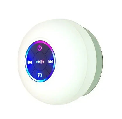 HOMEFISH 2025 New bathroom waterproof wireless LED suction Cup Mini Bluetooth speaker Portable outdoor sports stereo speakers