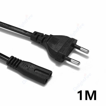 0.3-10m EU Extension Cord C7 Power Cable Figure 8 Euro Plug AC Cable For Samsung LG Sony TV Samsung Monitor Power Supply PS2 3