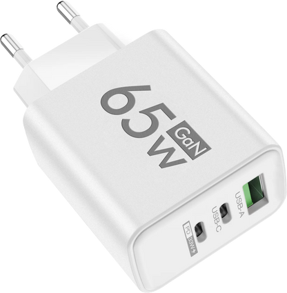 65W GaN USB C Charger Fast Charging Charger Quick Charge 3.0 PD Wall Phone Adapter For iPhone 15 11 Xiaomi POCO Samsung Oneplus