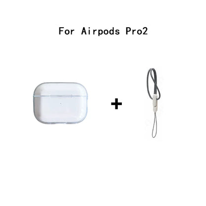 Clearance_Clear Case For AirPods Pro2 4 3 2 1 Pro Transparent Soft TPU Wirelsss Headphone Protective Cover For AirPods Pro 2 Ear