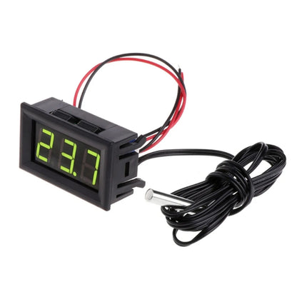 1-3PCS DC 12V Mini Digital LED Thermometer Car Temperature Monitor Panel Meter Measuring Range -50-110C with Temperature Probe