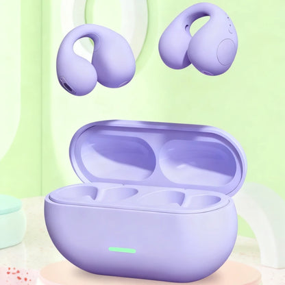 T75 Fone Bluetooth Headset 5.3 Wireless Air Conduction Headphones Clip Ear Music Noise Canceling HD Call Sports Gaming Earphone