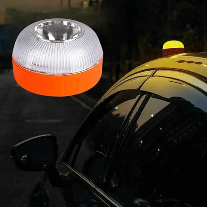 HOMEFISH Magnetic Emergency Beacon Light for Cars Strobe Flashing Warning Lamp Vehicle Safety Signal Light V16 Without Battery