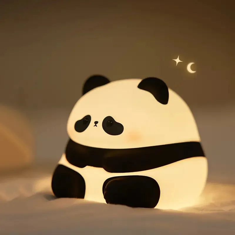 Cute Silicone Squishy Night Lamp Fox Rabbit Dimmable Nursery Nightlight Rechargeable Timing Bedside Table Lamp With Touch Sensor