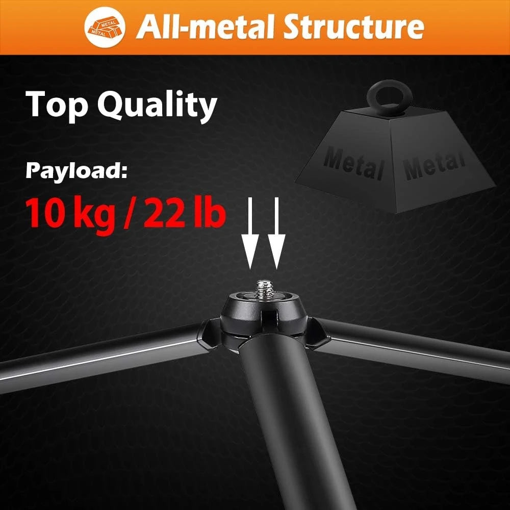 Metal Mini Desktop Tripod with 1/4 Inch Screw Stand for Smooth 4 DSLR Camera Video Camcorder Aluminum Alloy Holder With Wrench