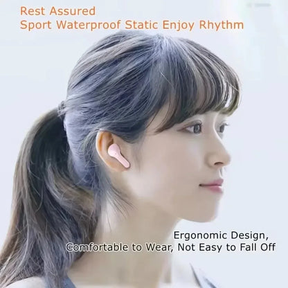 Original T2 Wireless Bluetooth Earphone Transparent HIFI Headphones LED Power Digital Display Stereo Sound Earphones for Xiaomi