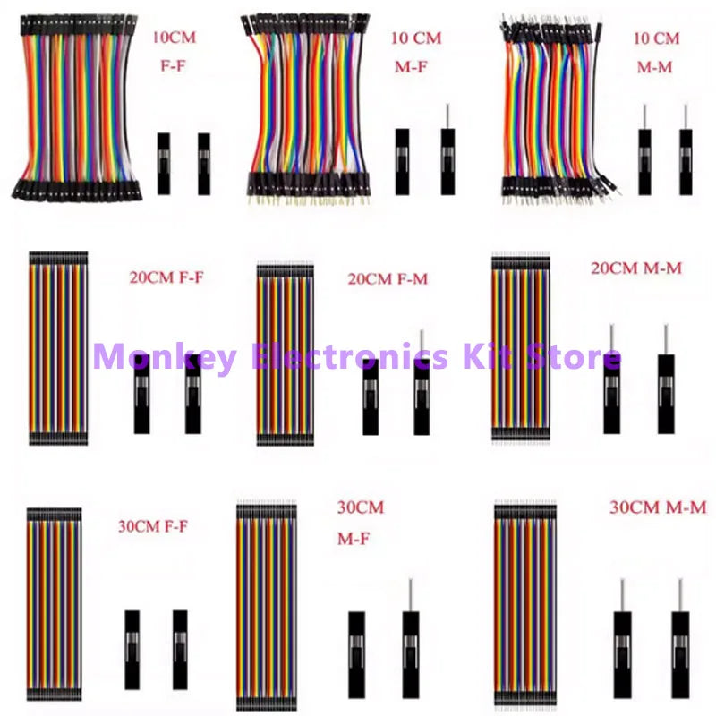 40PIN 30CM 20CM 10CM Dupont Line Male to Male Female to Male Female to Female Jumper Dupont Wire Cable for Arduino DIY KIT