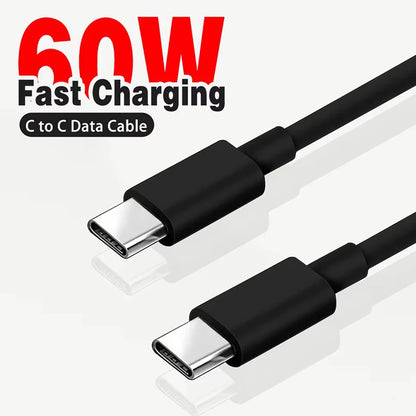 VIKEFON USB C Cable to USB C 60W Fast Charging Charger Cable Supports Fast Charging For iPhone 16 15 Samsung Xiaomi Huawei etc