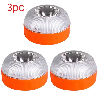 Led Car Emergency Light Flashing Light Magnetic Induction Road Accident Light Portable Strobe Warning Light