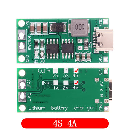 Multi-Cell 2S 3S 4S Type-C To 8.4V 12.6V 16.8V Step-Up Boost LiPo Polymer Li-Ion Charger 7.4V 11.1V 14.8V 18650 Lithium Battery