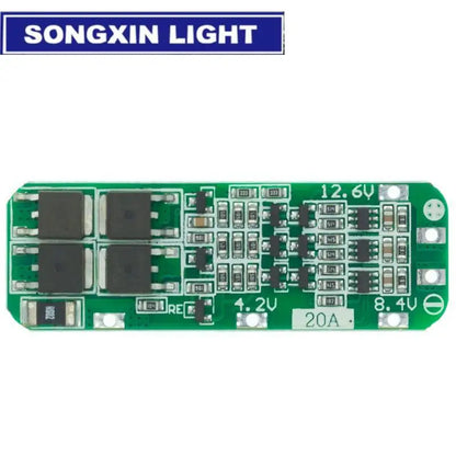 2S 3S 4S 20A 40A 60A Li-ion Lithium Battery Charger Protection Board 18650 BMS Drill Motor 11.1V 12V/14V 16.8V Enhance/Balance