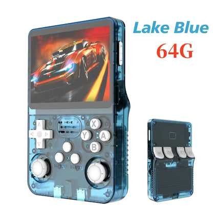 Retro Handheld R36S Video Game Console Linux System 3.5 Inch IPS Screen  Portable Pocket Video Player 64GB 128GB