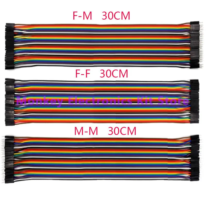 40PIN 30CM 20CM 10CM Dupont Line Male to Male Female to Male Female to Female Jumper Dupont Wire Cable for Arduino DIY KIT
