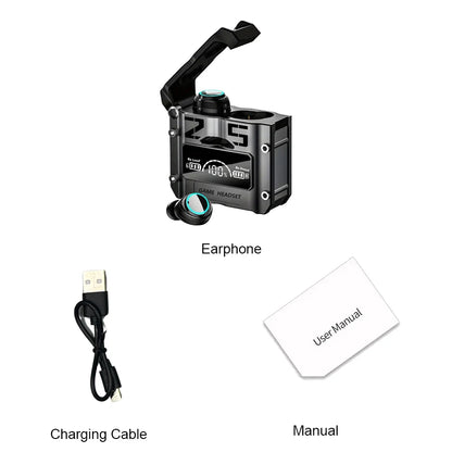 M25 Small Wireless Earbuds Cheap Wireless Low Latency IPX-7 Waterproof Type C Earphone Motast Wireless Earbuds