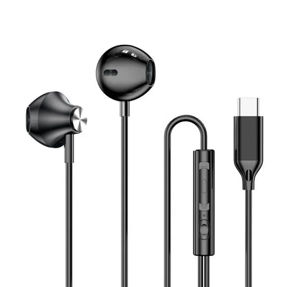 9D HIFI Heavy Bass Earphone 3.5MM AUX Wired Headphone TypeC Surround Stereo Headset With Mic Earbud For Samsung Xiaomi Huawei