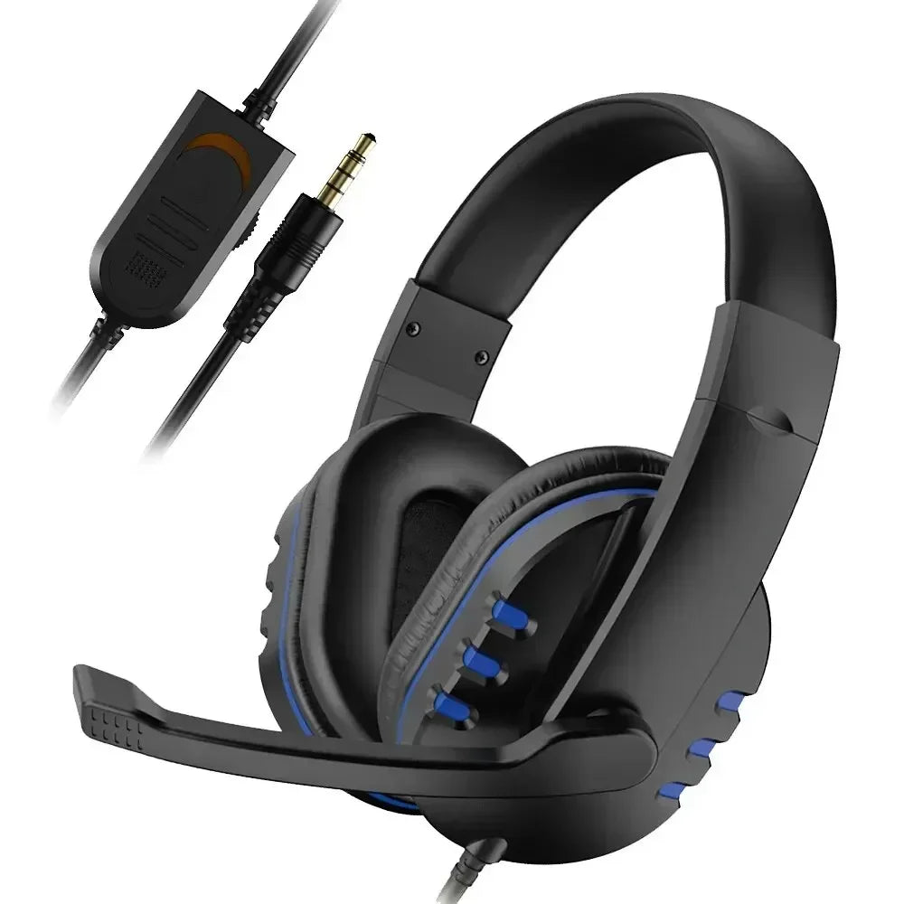 New Upgrade Wired Headset Gamer with Mic Noise Cancelling Headphones For PC Computer Laptop PS4 PS5 Nintendo Tablet Earphones