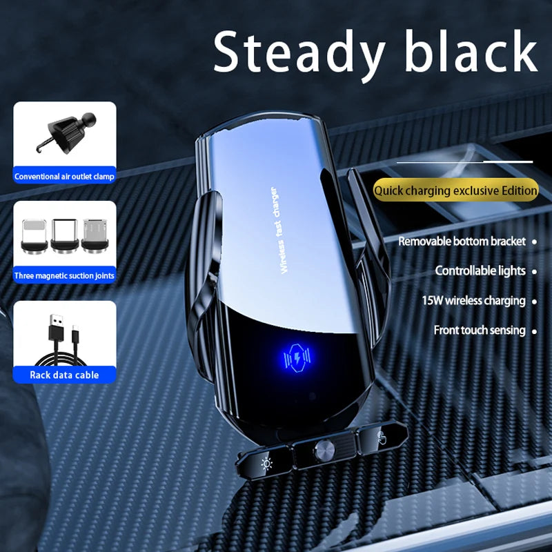 Gravity Car Holder Stand Wireless Charger Phone Air Vent Clip Mount Mobile Cell Gps Support for Iphone 14 13 12 X Samsung Xiaomi