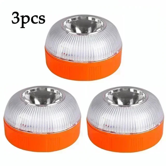 Led Car Emergency Light Flashing Light Magnetic Induction Road Accident Light Portable Strobe Warning Light Safety Accessory