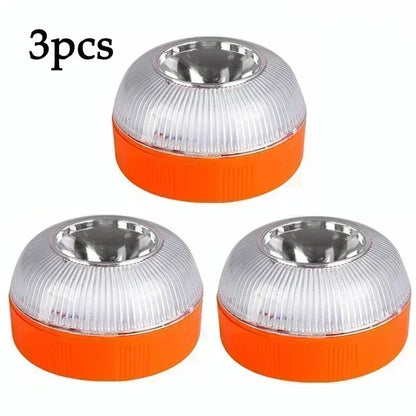 Led Car Emergency Light Flashing Light Magnetic Induction Road Accident Light Portable Strobe Warning Light Safety Accessory
