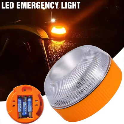 Led Car Strobe Warning Light Portable Emergency Light Magnetic Induction Road Accident Light Safety Accessory Flashing Light