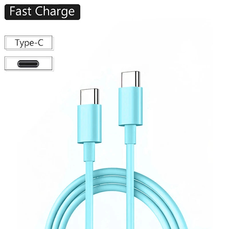 VIKEFON USB C Cable to USB C 60W Fast Charging Charger Cable Supports Fast Charging For iPhone 16 15 Samsung Xiaomi Huawei etc