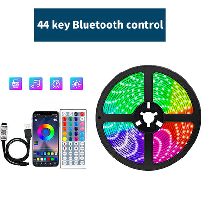 DC5V RGB LED Strip Light 1/2/3/4/5/10M USB 24key Bluetooth Remote Control Flexible Lamp Tape For TV Background Home Decor
