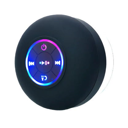 2025 Bathroom Waterproof Wireless LED Bluetooth Speaker Large Suction Cup Mini Portable Speaker Outdoor Sports Stereo Speaker