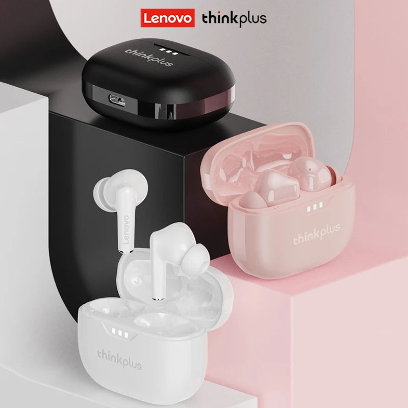 100% Original Lenovo Headphones Wireless Bluetooth 5.2 Earbuds HiFi Stereo Noise Reduction Headphones Touch Control 250mAH New