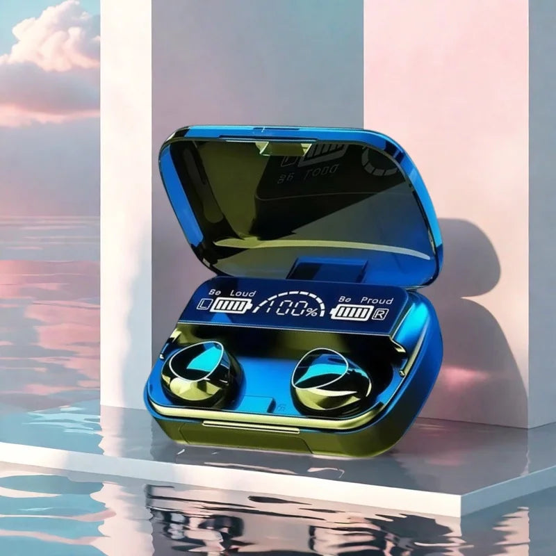 New TWS Bluetooth Earphones Handfree LED  Stereo Music Wireless Earbuds Waterproof Gaming Headset for smartphones