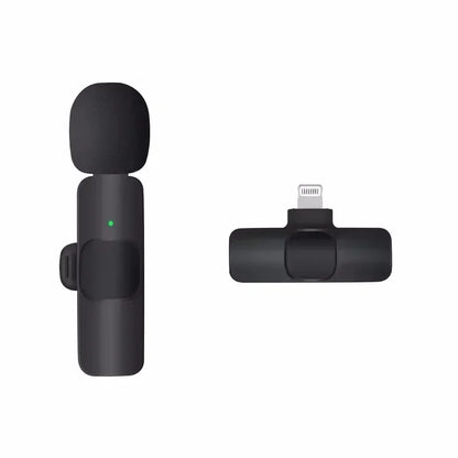 Lavalier Microphone Audio Video Recording Mini Replaceable Windproof Fleece Microphone for vlog YouTube Shooting Wireless Mic