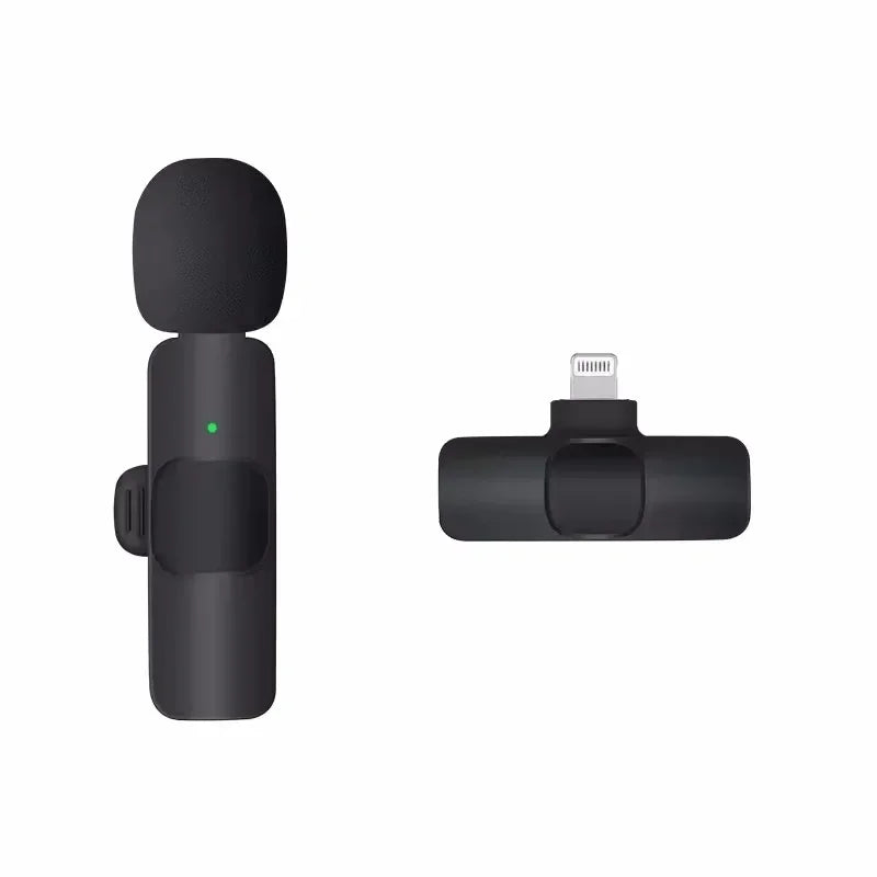 Lavalier Microphone Audio Video Recording Mini Replaceable Windproof Fleece Microphone for vlog YouTube Shooting Wireless Mic