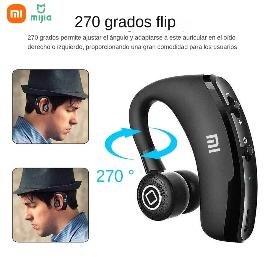 XIAOMI V9 Bluetooth Single Ear Sports Hanging Earphones with Microphone HD Music Business Touch Control Earphones