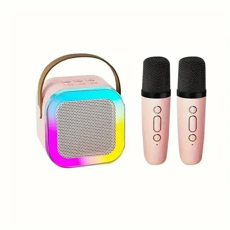 Enjoy the Party-Portable K12 Bluetooth Karaoke Machine with 5.3 PA Speaker System,Wireless Microphones for Home Entertainment