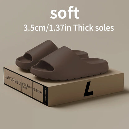 Coconut Slippers Cloud Thick-soled Sandals Summer Fashion Soft Bottom Beach Men Slippers Women's Sandals EVA Slides