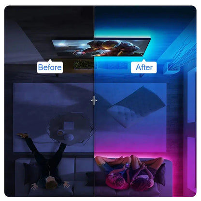 1/3/5M LED Strip Lights for TV ,Bluetooth USB TV Backlight Kit with Remote,5050SMD 5V RGB LED Lamp Tape for Home Decor Lighting