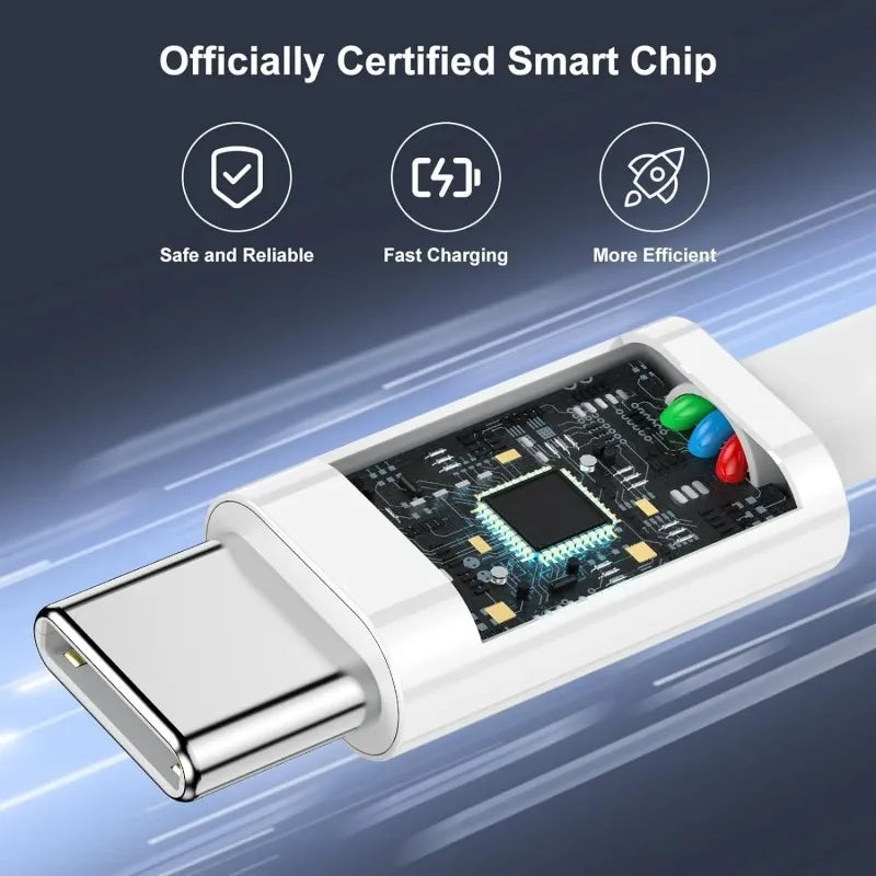 3PCS USB C Cable to USB C 100W Fast Charging Charger Cable Supports Fast Charging For iPhone 16 15 Samsung Xiaomi Huawei etc