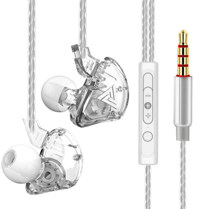 QKZ AK3 FiLe Wired Earphone with Microphone HiFi Music Monitor Bass Headphones Noise Cancelling Headset For Sport Gaming Earbuds