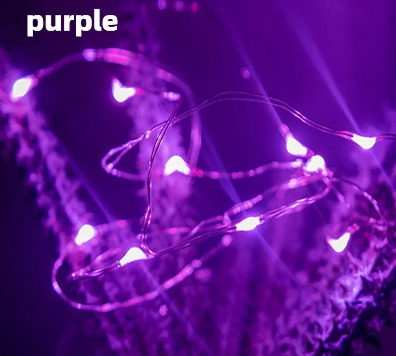 USB Led Fairy Lights Copper Wire String 20M 200LED Holiday Outdoor Lamp Garland For Christmas Tree Wedding Party Decoration