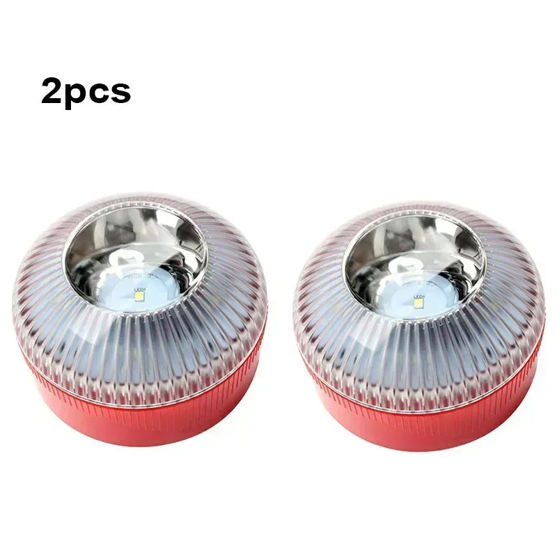 Led Car Emergency Light Flashing Light Magnetic Induction Road Accident Light Portable Strobe Warning Light Safety Accessory