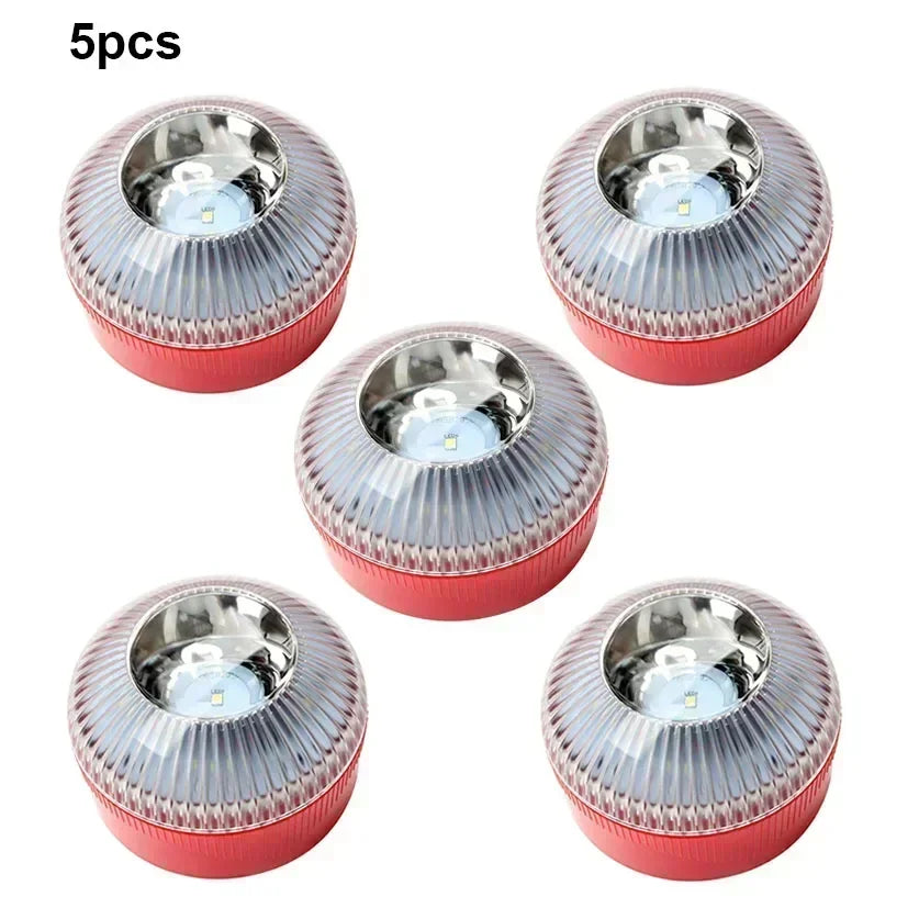 Led Car Emergency Light Flashing Light Magnetic Induction Road Accident Light Portable Strobe Warning Light Safety Accessory