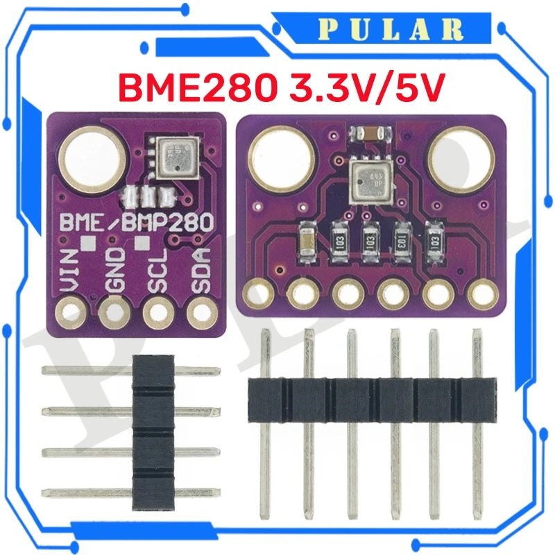 PULAR BME280 5V 3.3V Digital Modbus Humidity Sensor Trash Can Pressure I2C SPI 1.8V Temperature Barometric Module Accelerometer