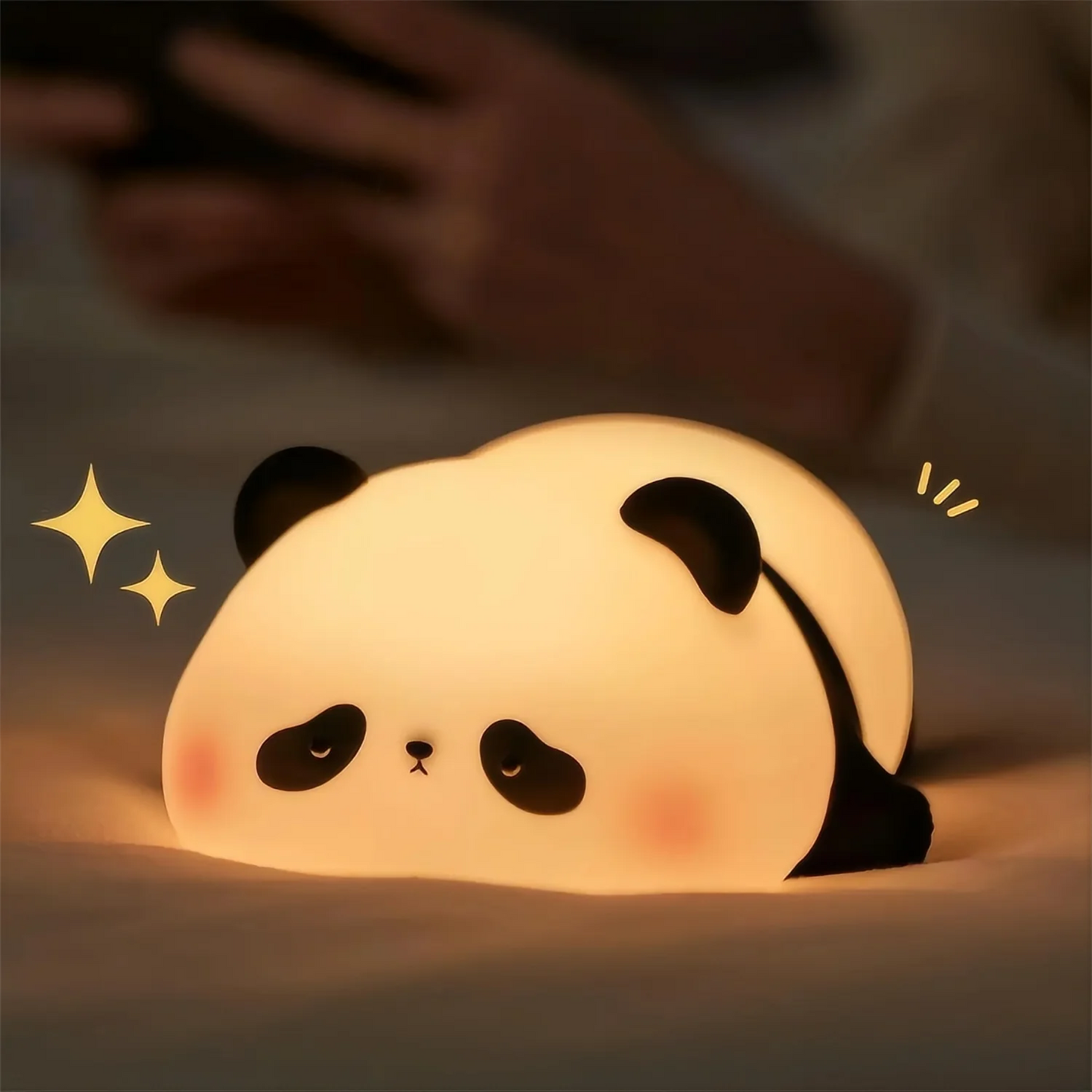 Cute Silicone Squishy Night Lamp Fox Rabbit Dimmable Nursery Nightlight Rechargeable Timing Bedside Table Lamp With Touch Sensor