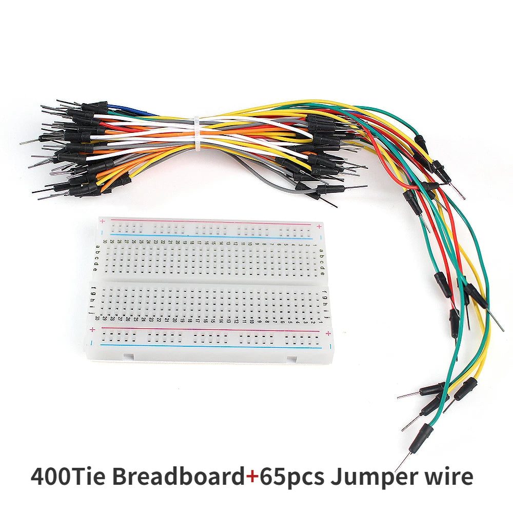 MB-102 Breadboard 400 830 Points Solderless PCB Bread Board Jumper Wire Cable Prototype Board DIY for Arduino Kit